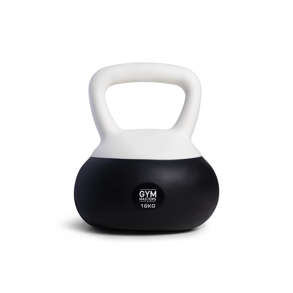 Kettlebell 16 kg Soft Neopren Hantel für Krafttraining, Functional Fitness & Home Gym – Stoßfest und Bodenschonend – Gym Masters