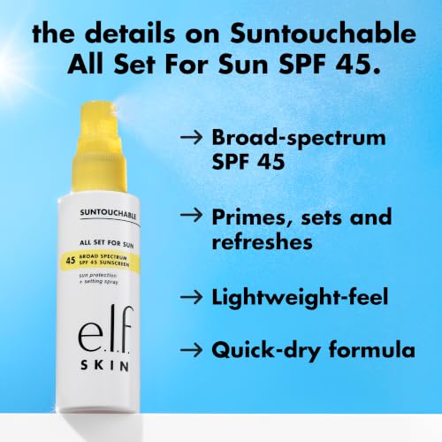 Image of e.l.f. SKIN All Set For Sun SPF 45 Setting Spray