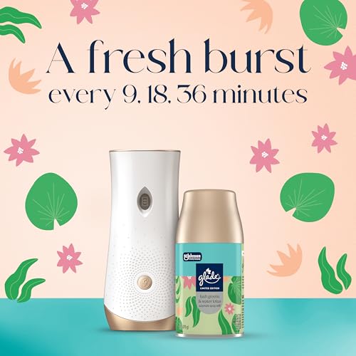 Glade Automatic Spray Refill, Lush Greens & Water Lotus, Scented Air Freshener for Home and Bathroom, 6.2 Oz - image 2