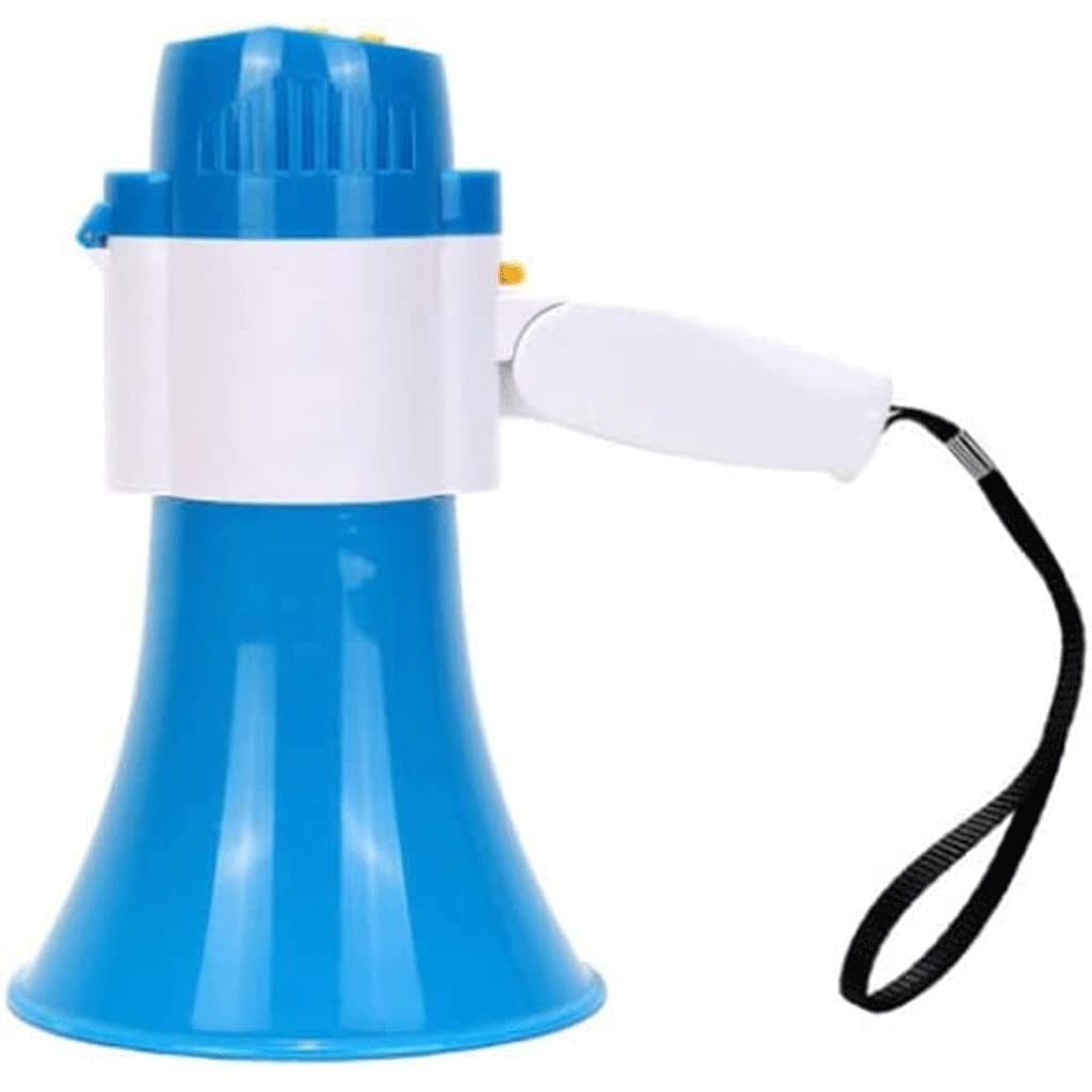 SAAKO Megaphone Haut-parleur mégaphone avec poignée pliable, mégaphone portable de 15 W avec contrôle de volume, amplificateur de voix à main, mégaphones 240s volume haut