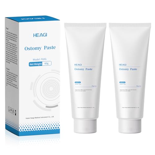Heagimed 2pcs Stoma Paste, Alcohol-Free Skin Barrier Paste Stomahesive Paste for Reducing The Leakage of Colostomy Bags, 4.2 Ounce