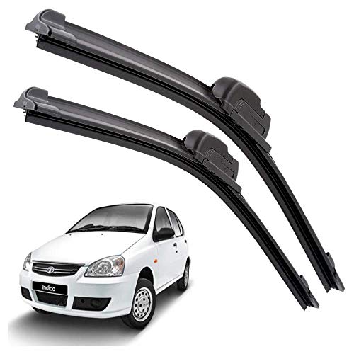 Image of Euro Care Windshield Car Wiper Blades Compatibility With TATA Indica (Model : 2009-2014) - Set of 2Pc (D-24,P-16)