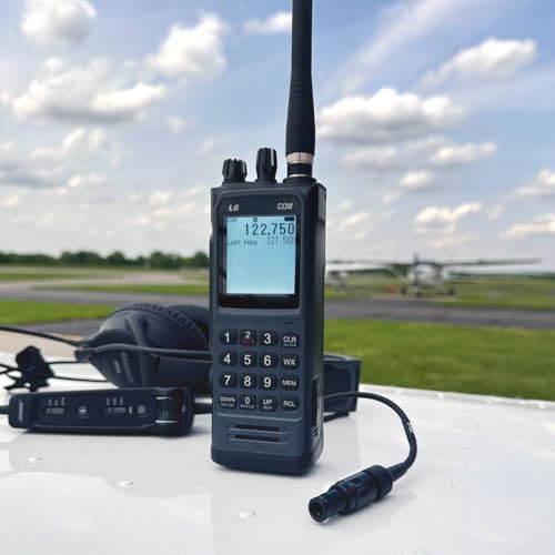 Radio portátil Sporty's L6 COM para aviación miniatura 2