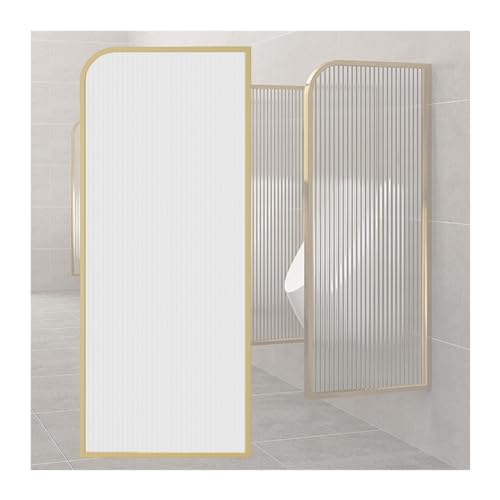 Wall Mounted Men's Urinal Partition - Waterproof Gold Divider for