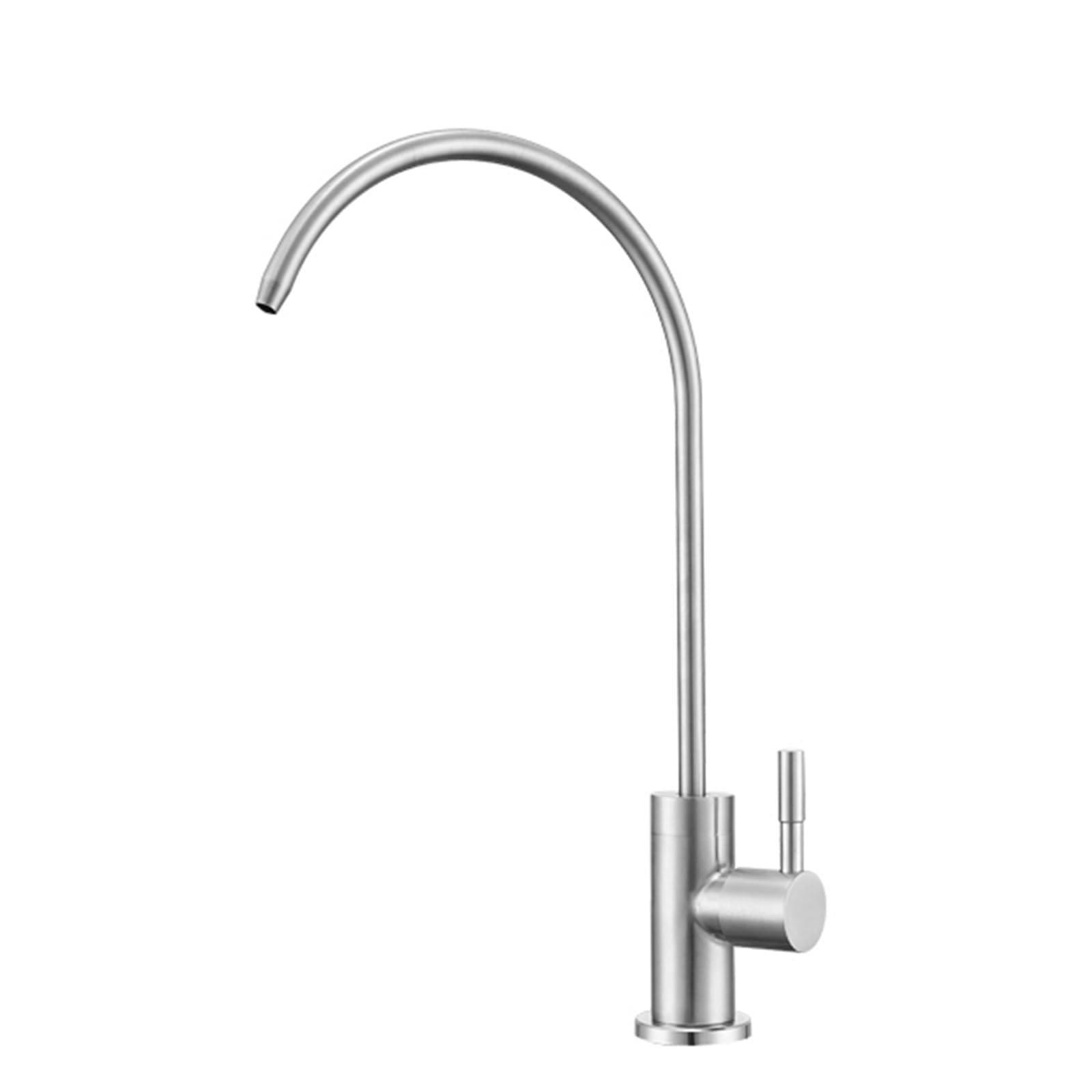 Faucet Stainless Steel Brushed Swan Neck Kitchen Sink Filter Tap Pure Water Faucet