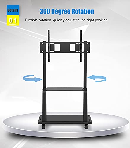 Soporte universal para TV ajustable para 55+ pulg con almacenamiento miniatura 6