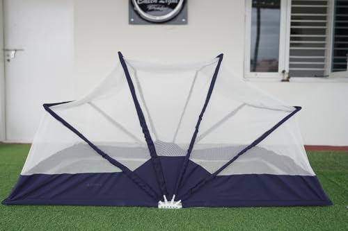 Image of Happy Penguin Foldable Mosquito Net for Diwan Bed (2.5 x 6 Ft) | Pop-Up Single Bed Machardani | Machar Net for Bed | Anti Mosquito Net Kids & Adults | Install Diwan Size Bed
