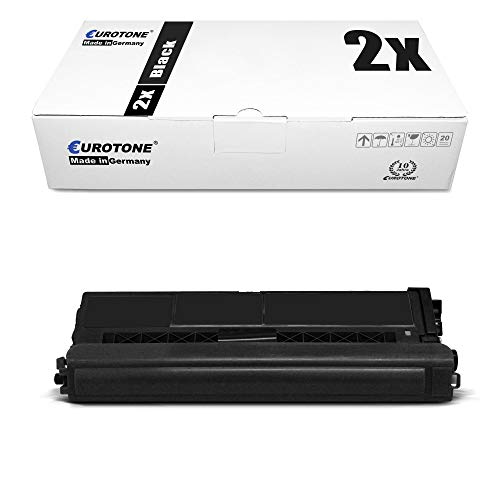Toner Brother TN-328BK par Eurotone en pack de 2 cartouches noires pour imprimante MFC 9970