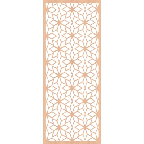 Image of Lake Decorative Pierced Fretwork Wood Wall Panels, 13 3 /8 inchW x 34 3 /8 inchH x 1 /4 inchT, Alder
