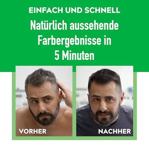 Foto von Just For Men Haarfarbe für Männer, Schnelle Anwendung in 5 Minuten, Deckt graue Haare ab für natürlichen Look, Hellbraun (H25)