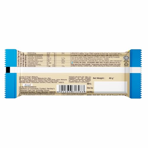 Image of Hershey's Hersheys Bar Cookies n Creme (12 x 40gm), 480gm, 12 x 40 g.