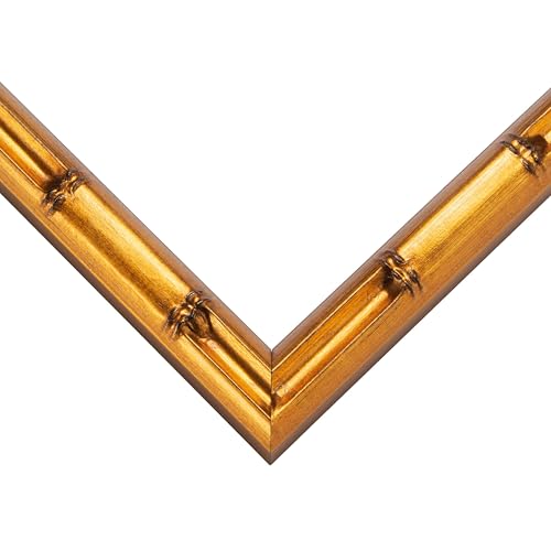 CountryArtHouse Picture Frame Moulding (Wood) 18ft Bundle - Bamboo Gold Finish - 1