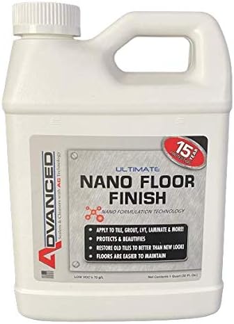ADVANCED ULTIMATE NANO FLOOR FINISH with NANO FORMULATION TECHNOLOGY - Ceramic & Porcelain Tile, Vinyl, LVT, Hardwood and Laminate Flooring Sealer and Rejuvenator (Quart)