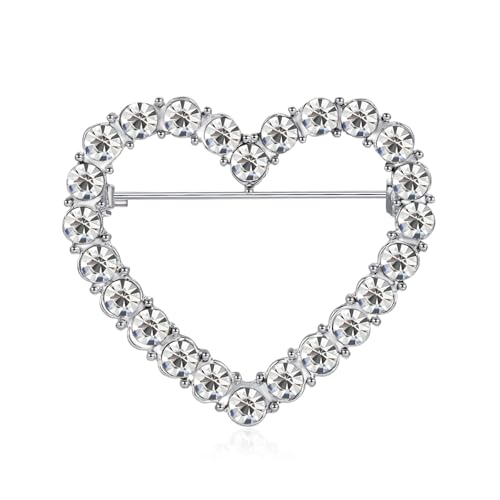 Image of Rhinestone Brooch Pins for Women, Vintage Crystal Enamel Brooches, American Flag Pin Patriotic Lapel Pins Gift for Suit Clothes Bag Accessories