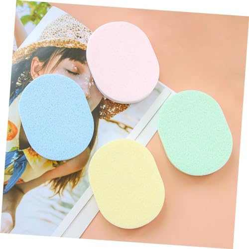 Image of Face Cleansing Sponge Puff, Deep Cleansing and Exfoliating, Makeup Removal, Assorted Colours, Pack of 4