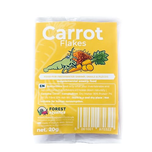 Karotten Garnelenfutter, Schnecken, Harnischwelse, Rennschnecken und Posthornschnecken (20 g)