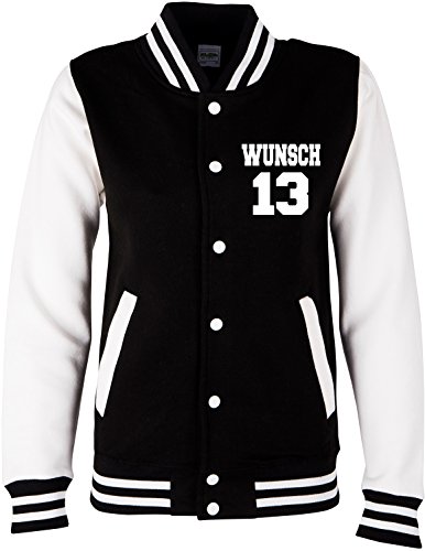 EZYshirt® College Jacke Wunschname und Wunschnummer & Partnerlook College Jacke | Baseball Jacke