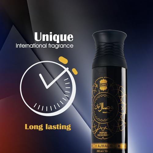 Image of Ajmal Wisal - Layl Unisex Deodorant Body Spray for Men & Women | Long Lasting Perfume Spray | Oriental Musky Fragrance | Everyday Freshness | Travel-Friendly | Ideal for Office & Gym | 200ml