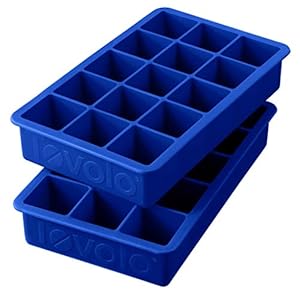 Tovolo Perfect Cube Ice Tray, Set van 2, Stratus Blauw