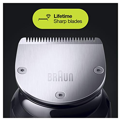Braun Hair Clippers For Men, Mgk7221 10-In-1 Body Grooming Kit, Beard, Ear And Nose Trimmer, Body Groomer And Hair Clipper, Black/Silver #TOP4