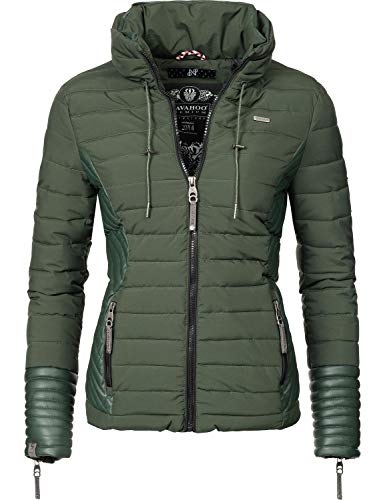 Preisvergleich Produktbild Navahoo Damen Übergangsjacke Steppjacke Gini Olive Gr. M