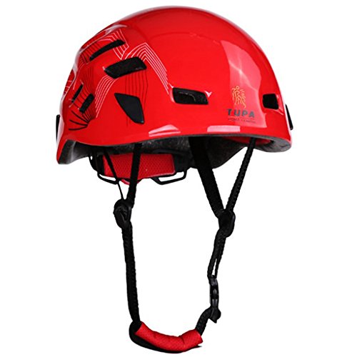 Image of Climbing Helmet Outdoor Sports Mountaineering Kayaking Rappel Rescue Red | 1 Piece Helmet