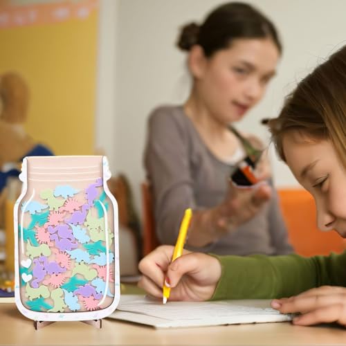 Pacote com 2 frascos magnéticos de recompensa, pote de recompensa para sala de aula: frascos de ince