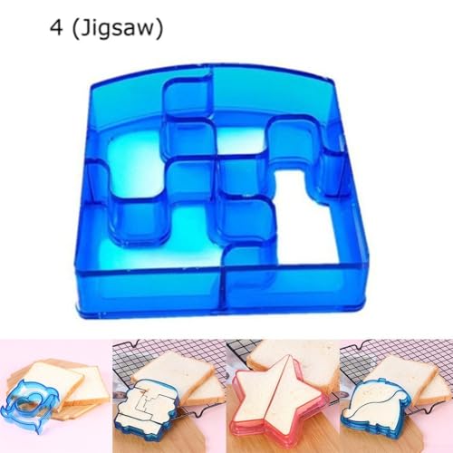 BPA-Free Plastic Sandwich and Bread Crust Cutter Moulds for Kids DIY Toast Shaping with Rounded Edges Perfect for Child Activities (4) - Image 5