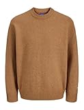 pull marron homme zara Jack & Jones Originals Pull pour adulte Coupe ample Col rond Manches longues