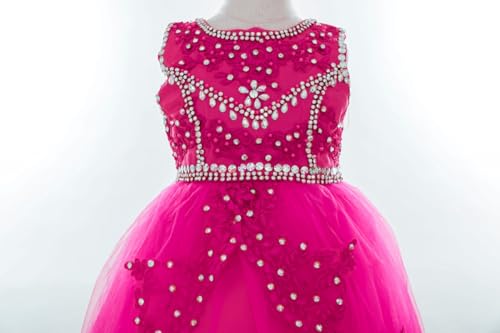 Baby Girl lace Pageant Dress Handmade Beaded Dresses Pageant Princess Dress3