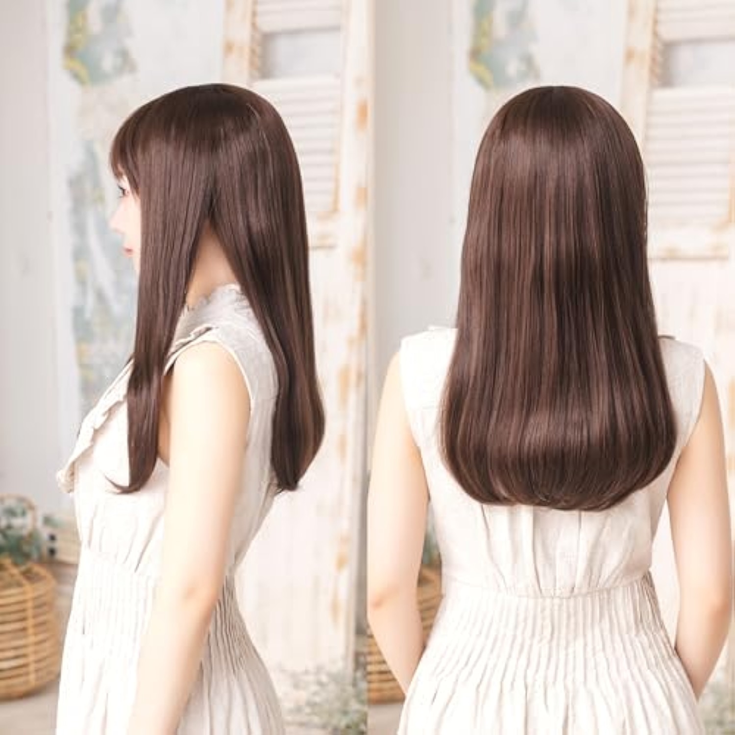 クリアストーン(Clearstone) WIGGY RICH ウィッグ ストレートロング レディース ショコラブラウン 詳細画像4