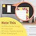 S&O Magnetic sheets for Refrigerator 4 Pack - Fun Fruity planner notes for Fridge Sets - Magnetic registry journals for cooler, sticky Notepads for freezer - 3.5” x 7”, 45 Pages