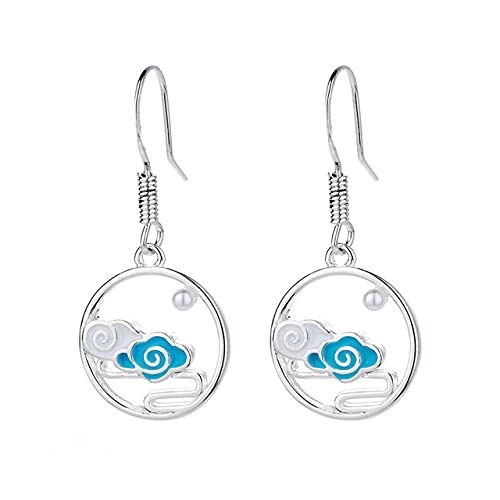 耳飾り 陳情令 魔道祖師 グッズ 魏無羨 藍忘機 ピアス 耳飾り ドロップ アクセサリー 両耳 円形ペンダント ファッション小物 吊り飾り 贈り物 プレゼント ギフト