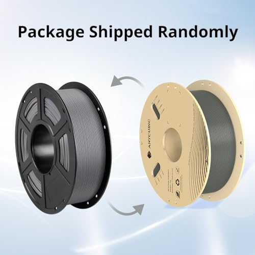 Image of ANYCUBIC 3D Printer Filament PLA 1.75mm, FDM Printer Filament 1kg Spool (2.2 lbs), Dimensional Accuracy + /- 0.02 mm (1kg, Grey)