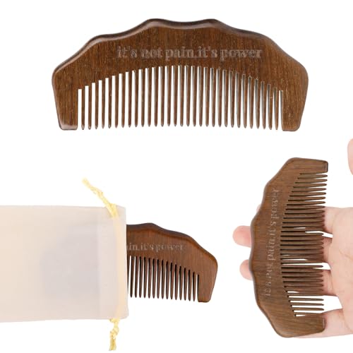 Wooden Birthing Comb, Natural Labor Comb It's Power Pregnancy Gift with Cloth Bag for Women
