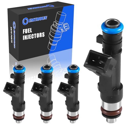 EMTMOUN Fuel Injectors Set of 4 FJ1150 for Chevy Cruze 2011-2016 Sonic 2012-2018 Trax 2013-2016 Buick Encore 2013-2019 1.4L Turbo Replacement 0280158205