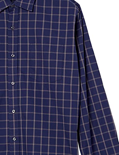 Image of Amazon Essentials Men's Regular-Fit Long-Sleeve Casual Poplin Shirt, Button Front, Business Casual, Collared