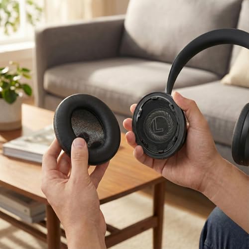 Almohadillas de espuma de repuesto acolchadas suaves de cuero para auriculares Bose NC 700 NC700 con cancelación de ruido miniatura 5