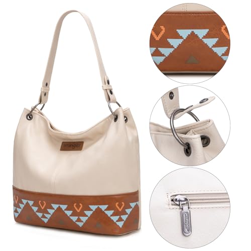 Image of Wrangler Hobo Bags for Women Vegan Leather Top Handle Shoulder Purses and Handbags
