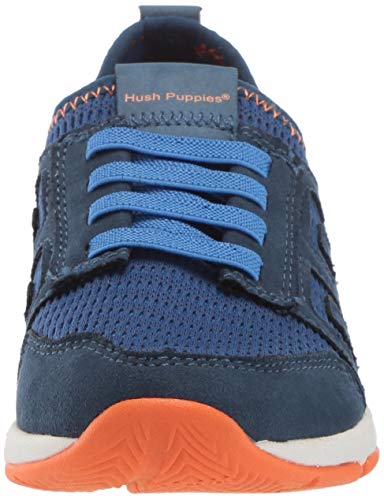 Hush Puppies Kids' Unisex Zeke Ts Field Ac Sneaker, Blue, 120 Wide Us Little Kid #TOP1