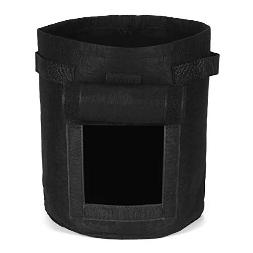 Bolsa de plantación de patata 18l contenedor de vegetales negro 5