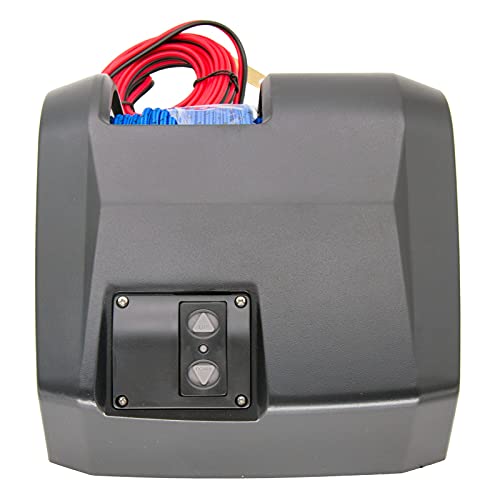 Electric Anchor Winch,Boat Anchor Wench 12V Marine Saltwater Anchor Windlass Kit with Wireless Remote Control Anchors Up to 25 LBS (Black)