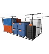 SunsGrove 4x8 Garage Storage Overhead Rack Organization, Adjustable Ceiling Mounted Storage Racks...