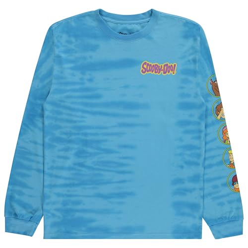 Scooby Doo Mens Throwback Shirt, Shaggy, Velma Tee - Throwback Classic Long Sleeve T-Shirt