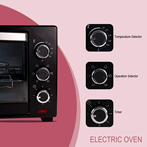 iBELL EO30LG Electric Oven Toaster Grill, 30L, 1700 Watts, OTG with Rotisserie and Timer function (Black) - Image 6