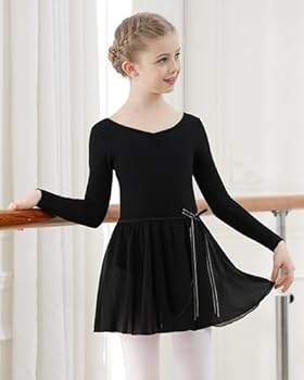 Generisch 2025 - balletpakje met lange mouwen, danskleding, tutu-outfit Generisch 2025 - balletpakje met lange mouwen, danskleding, tutu-outfit