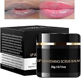 Lip Lightening Scrub Balm Fade Dull Lips Moisturizing Reduce Pigmentation Anti-Cracking Hyaluronic Acid Brighten Black Lips