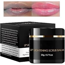 Lip Lightening Scrub Balm Fade Dull Lips Moisturizing Reduce Pigmentation Anti-Cracking Hyaluronic Acid Brighten Black Lips