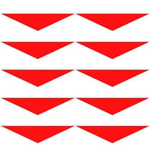Lpitoy Lot de 10 Foulards Triangulaires Rouges pour Tête Le Cou, Accessoires De Déguisement Rétro Classiques : Foulards, Mouchoirs, Attaches pour À Main.