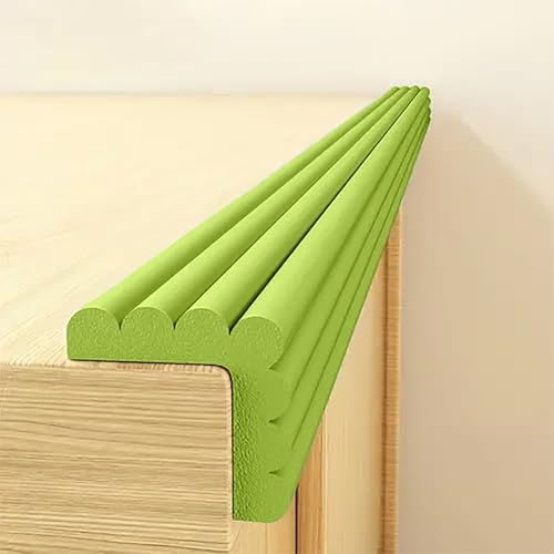 Image of SYGA Baby Safety Strip Furniture Edge Guard Cushion Corner Cover with Tape Infant Bump Protector (Green)